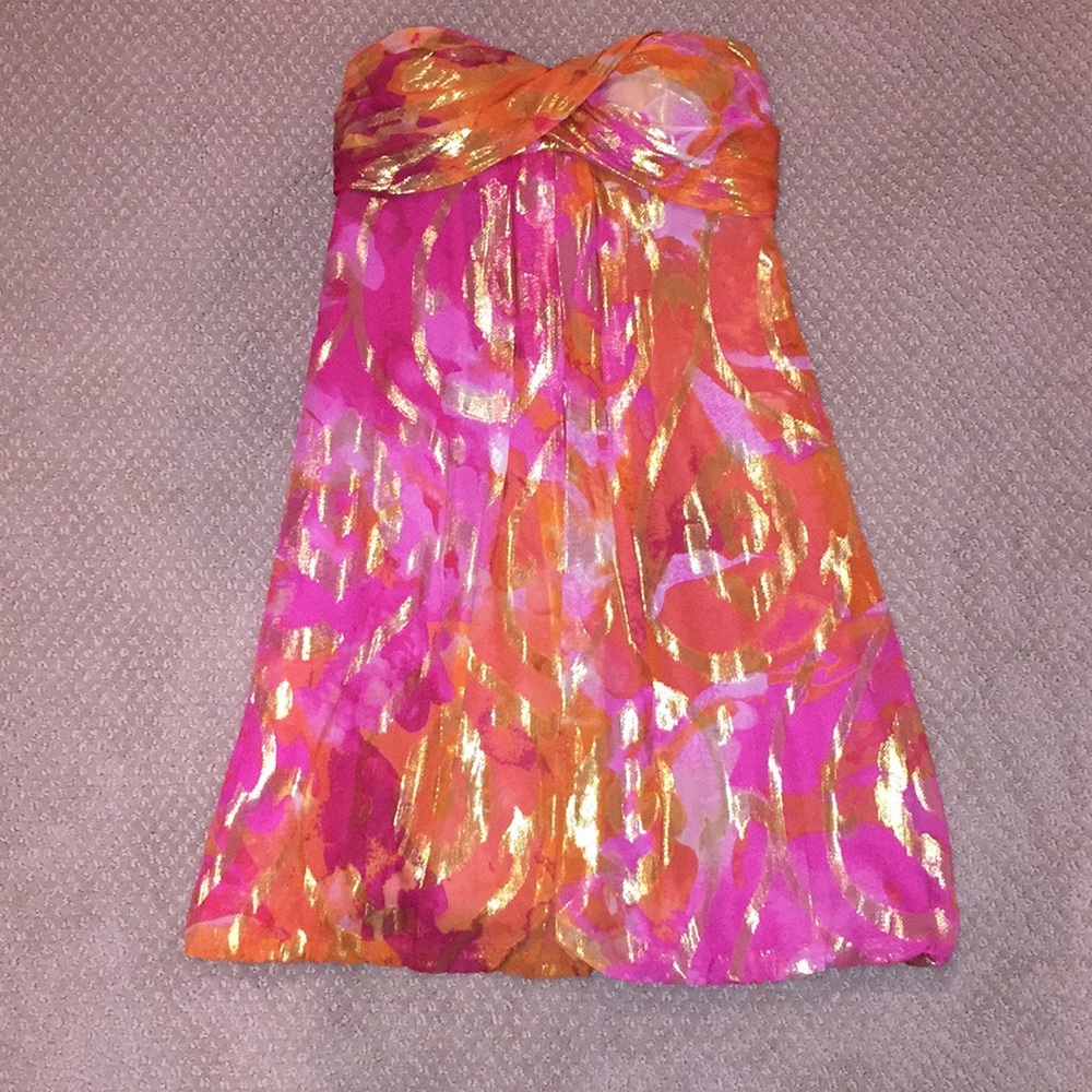 XSCAPE strapless mini dress